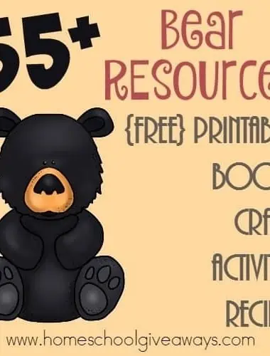 If you're studying bears this year, these resources will come in handy. From printables, to games to books and so much more - your study on bears is sure to be a hit! :: www.homeschoolgiveaways.com