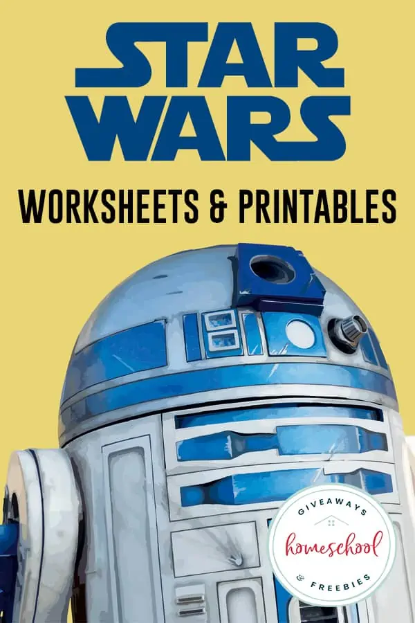Star Wars Resources Worksheets with picture of R2D2