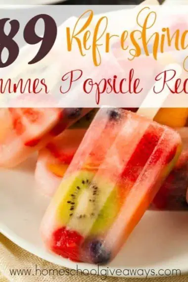 Who doesn't love a delicious, refreshing popsicle on a hot summer day? Check out these amazing recipes! :: www.homeschoolgiveaways.com