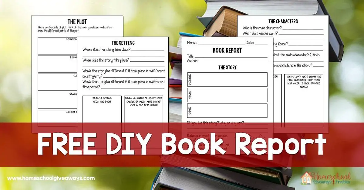 free DIY book report