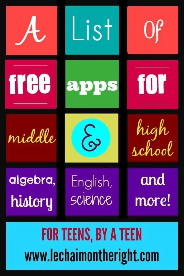 Free Apps for Middle & High School