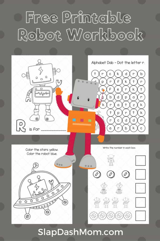 FREE Printable Robot Workbook