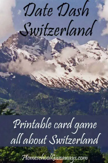 FREE Swiss History Card Game - Date Dash Switzerland