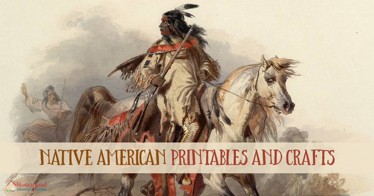 Native American Printables and Crafts FB