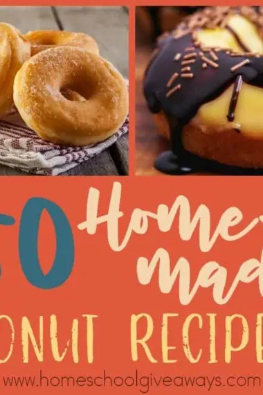 Who doesn't love a good donut. Homemade ones are even better! Check out this list of delicious recipes you can try at home! :: www.homeschoolgiveaways.com
