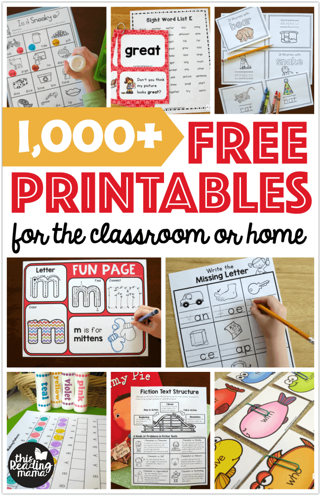 FREE Printables and Learning Activities