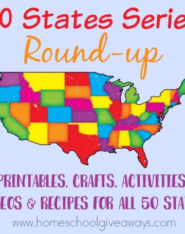 Studying the 50 states? Check out these resources including free printables, crafts, fun activities, travel destinations and recipes for all 50 states! :: www.homeschoolgiveaways.com