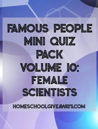 Famous People Mini Quiz Pack Volume 10 - Female Scientists