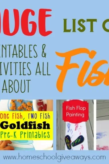 June 18th is Save a Fish Day, which means it's the perfect time to incorporate some fun learning ideas about fish in to your homeschool! Check out this HUGE List of Printables & Activities all about Fish! :: www.homeschoolgiveaways.com