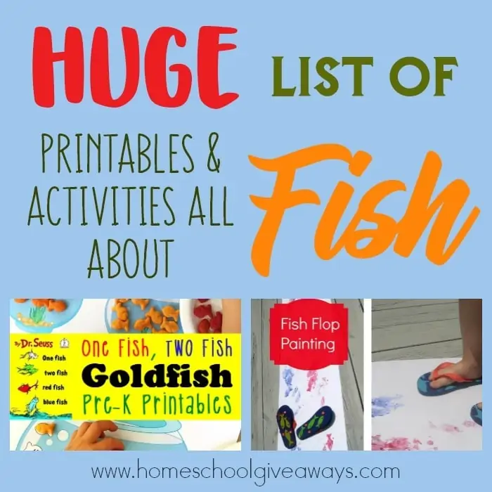 June 18th is Save a Fish Day, which means it's the perfect time to incorporate some fun learning ideas about fish in to your homeschool! Check out this HUGE List of Printables & Activities all about Fish! :: www.homeschoolgiveaways.com