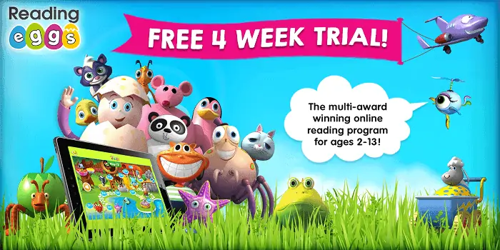 Free 4 Week Trial for Reading Eggs