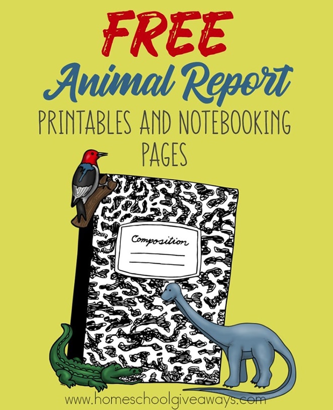 Free Animal Report Printables and Notebooking Pages