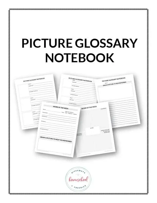 Picture Glossary Notebook PDF Download