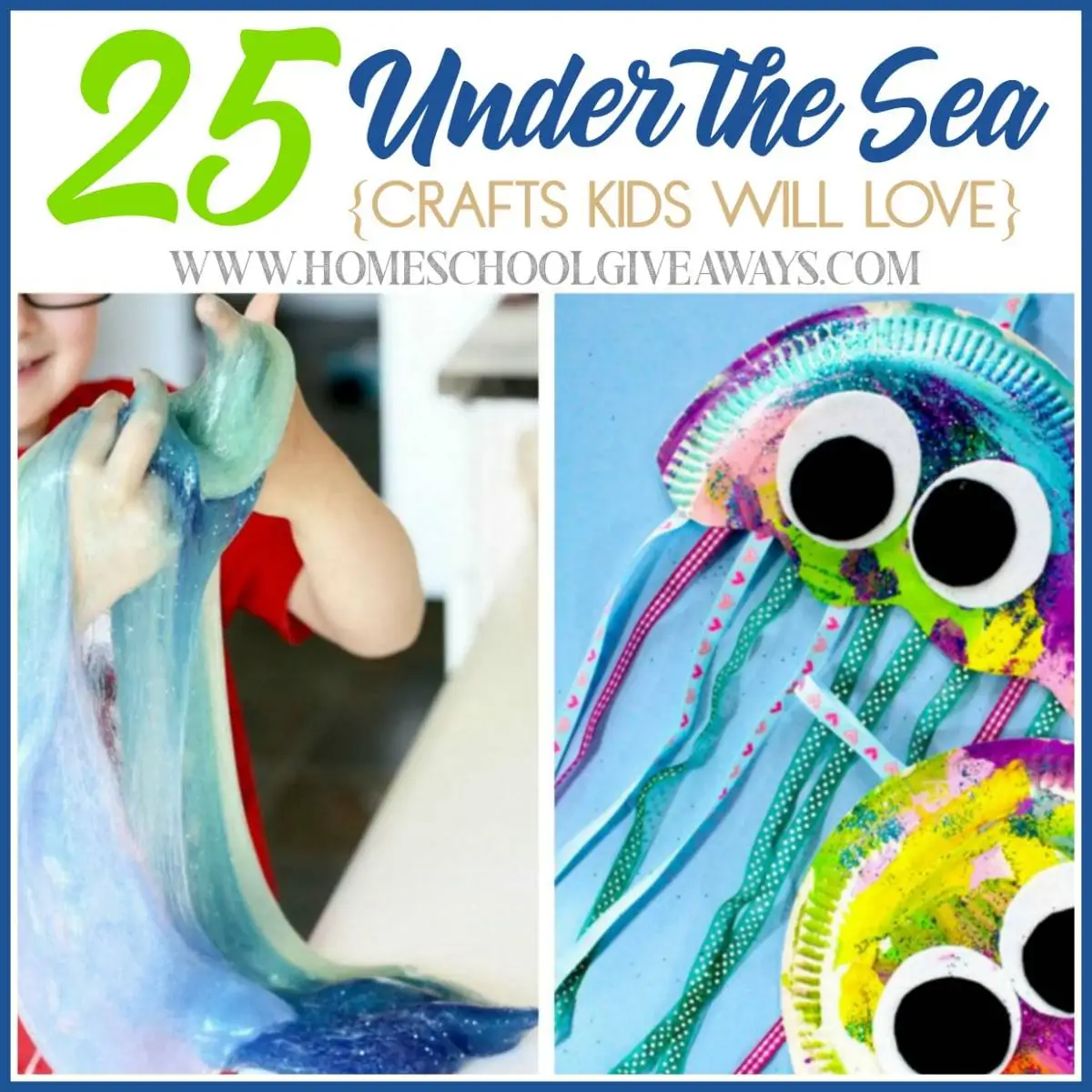 Are you studying the ocean or sea animals? Make your lessons come to life with these Under the Sea crafts your kids will love! :: www.homeschoolgiveaways.com