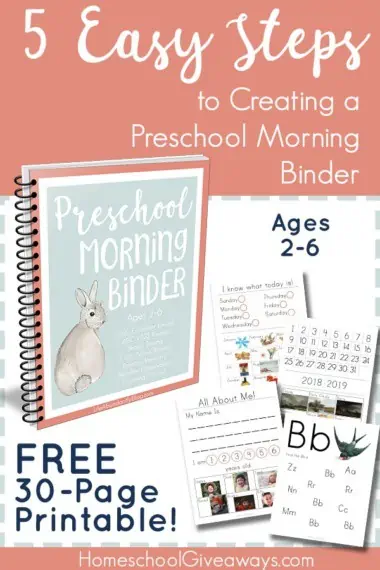 5 Easy Steps to Creating a Preschool Morning Binder