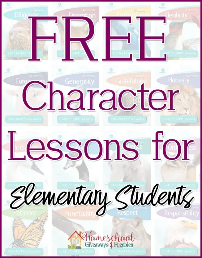 Free Character Lessons for Elementary Students