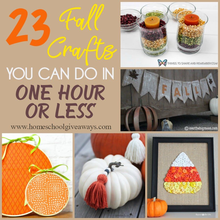 23 Fall Crafts You Can Do in One Hour or Less