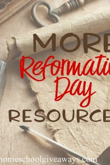 Reformation Day is a great time to study church history, specifically when Martin Luther nailed his 95 Theses to the door of the church. Learn all about Martin Luther, his 95 Theses and church history through these printables, activities and books. :: www.homeschoolgiveaways.com