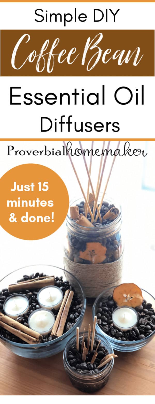 DIY Essential Oil Diffusers with Coffee Beans