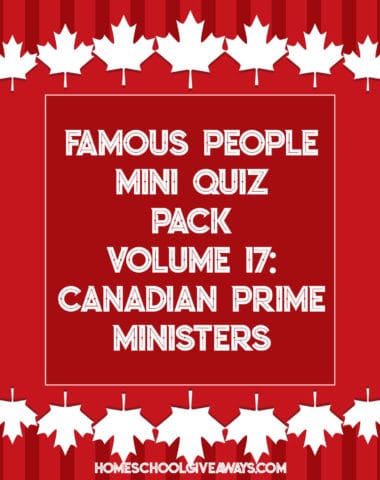 FREE Famous People Mini Quiz Pack Vol. 17 – Canadian Prime Ministers