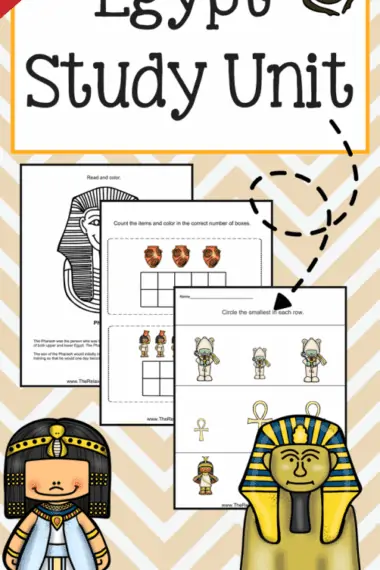 Free Egypt Unit Studies text with image examples of printable pages
