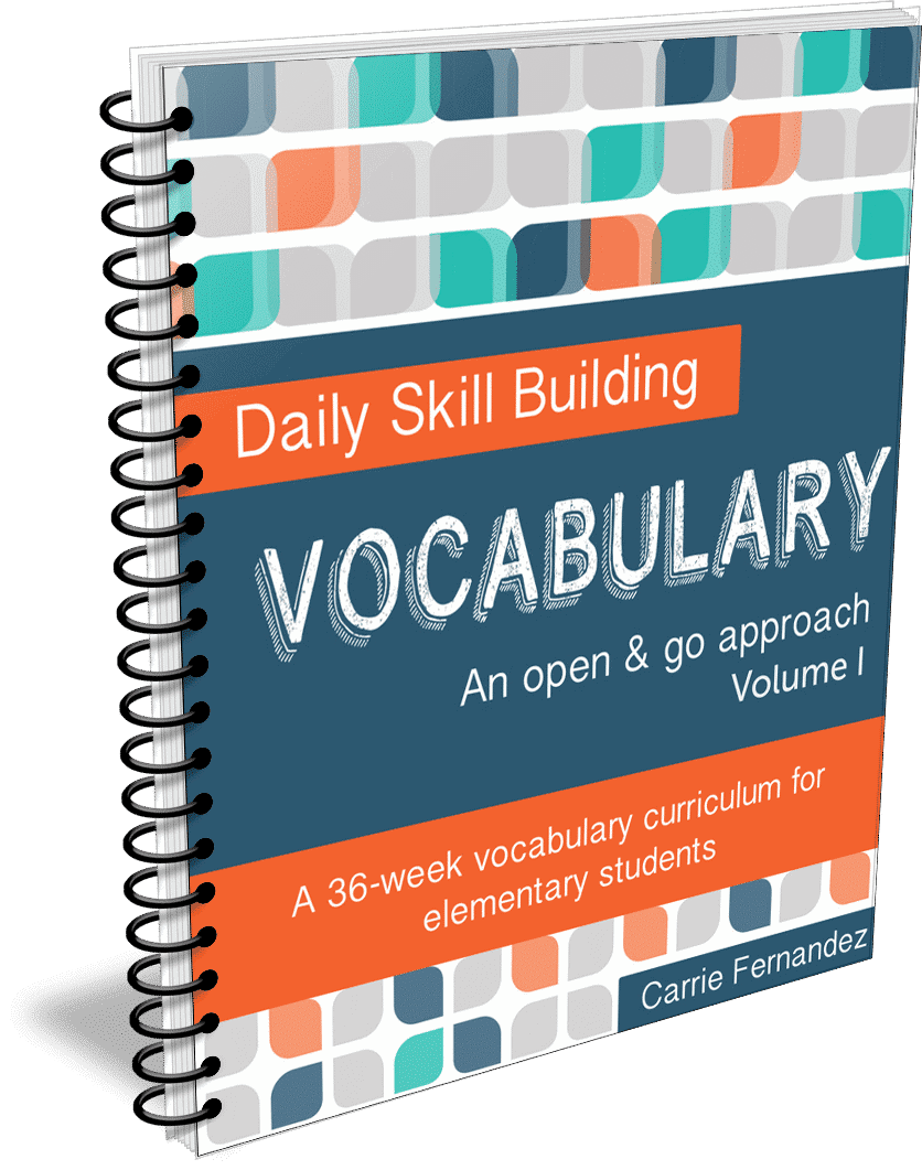 Daily Skill Building Vocabulary Volume I (Third Fourth Grade)