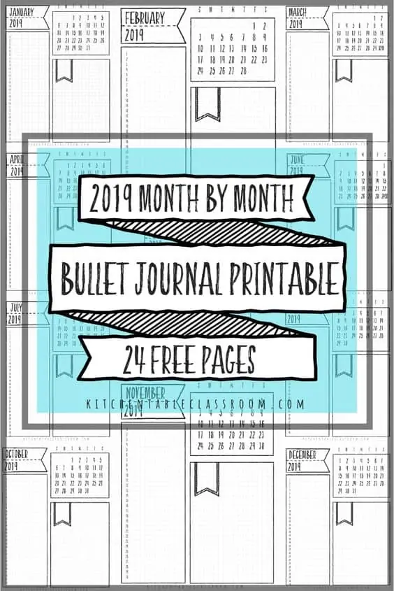 50+ FREE Bullet Journal Printables