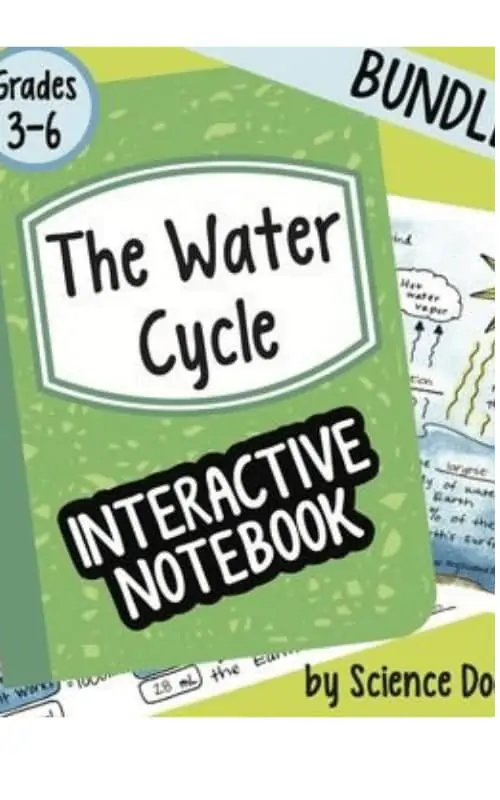 grades 3-6 the water cycle interactive notebook bundle