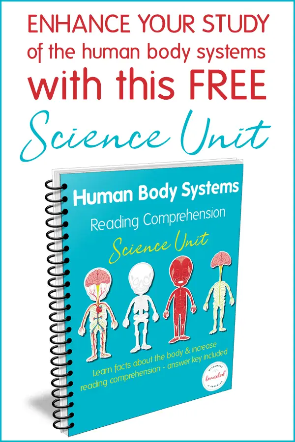 free human body systems science unit reading comprehension