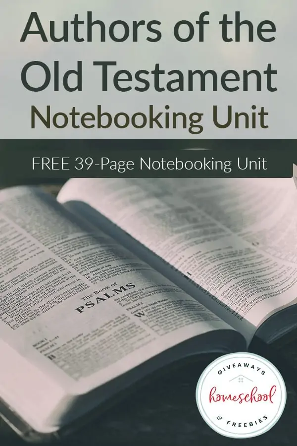 Old Testament Free 39 Page Notebooking Unit