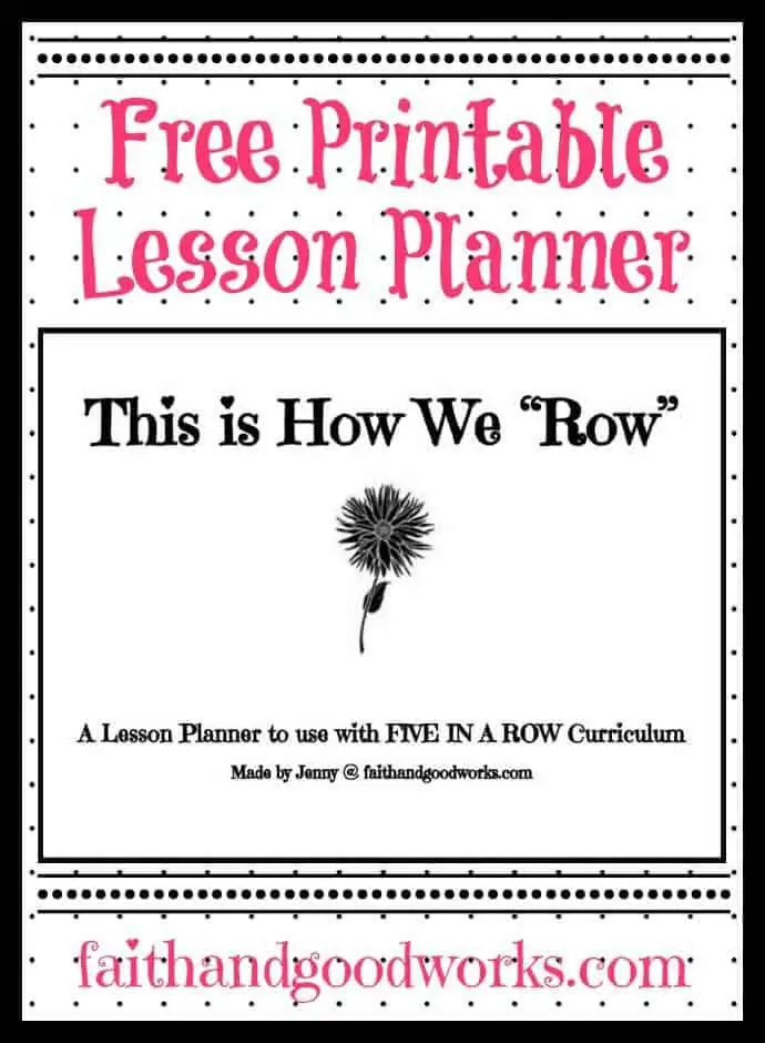 free printable lesson planner