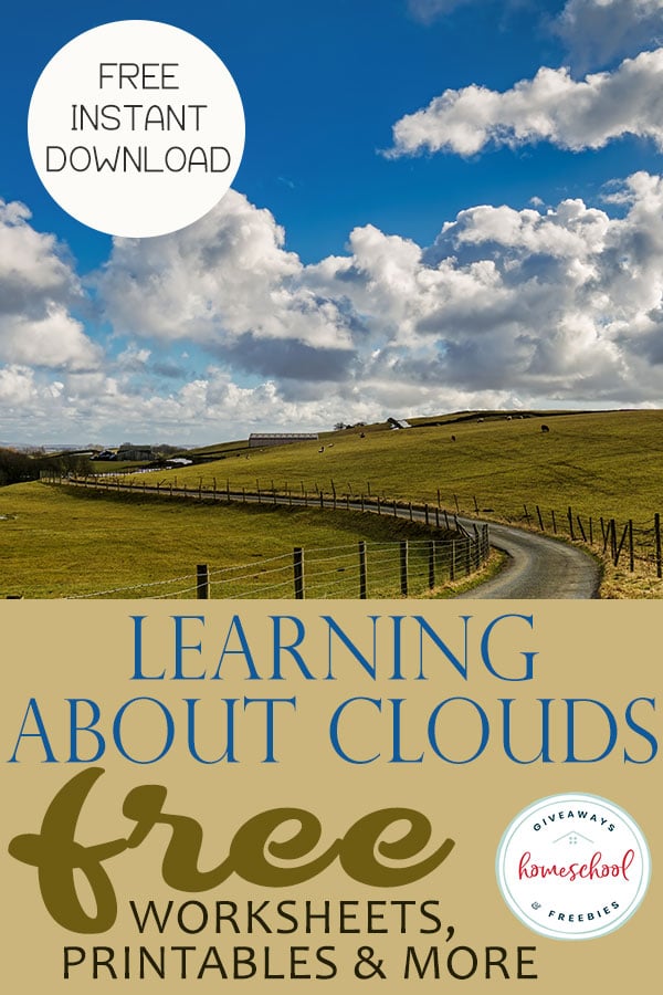 If you are learning about clouds in your science you are going to love all of these FREE Worksheets, Printables and an Instant download! #clouds #science #freescience