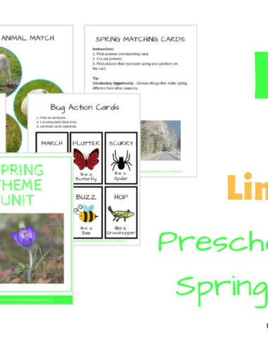 This Spring Theme Preschool Unit is full of activities that will help you welcome spring in with your preschooler. Hurry over and download yours today, because it's only FREE for a LIMITED TIME! 