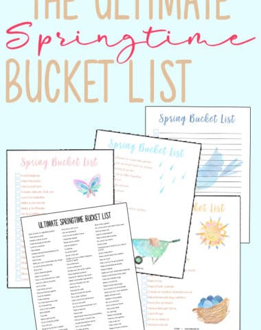 This pack includes the list of 102 items, a preschool themed bucket list, outdoor/nature themed bucket list and a Family themed bucket list,  as well as a blank page to create your own! Download yours FREE today! #bucketlist #family #hsgiveaways #homeschoolers