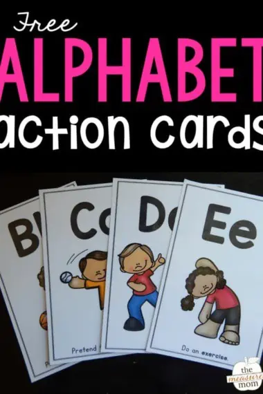 alphabet action cards