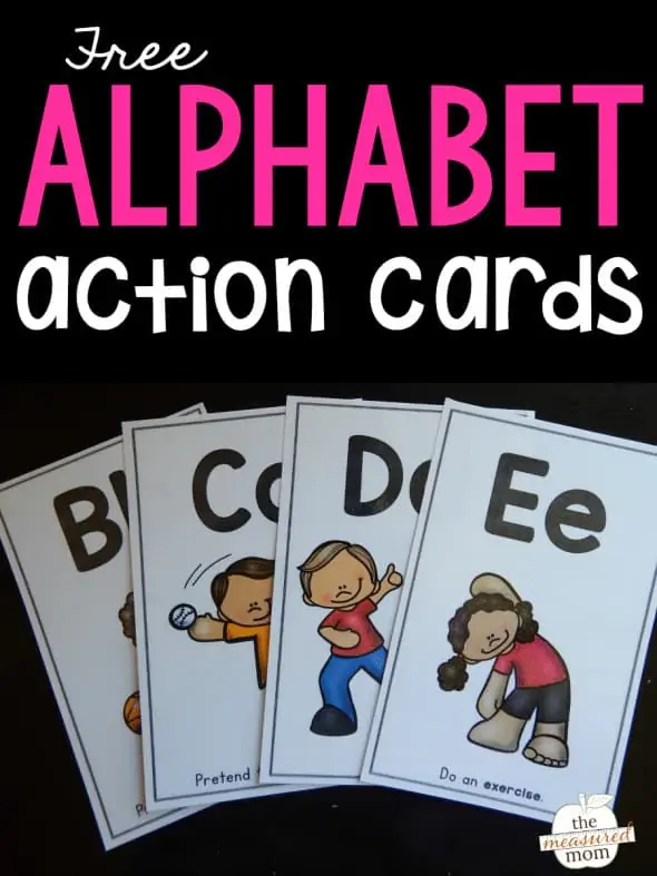 alphabet action cards