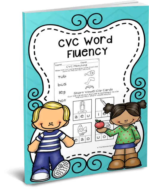 CVC word fluency pages