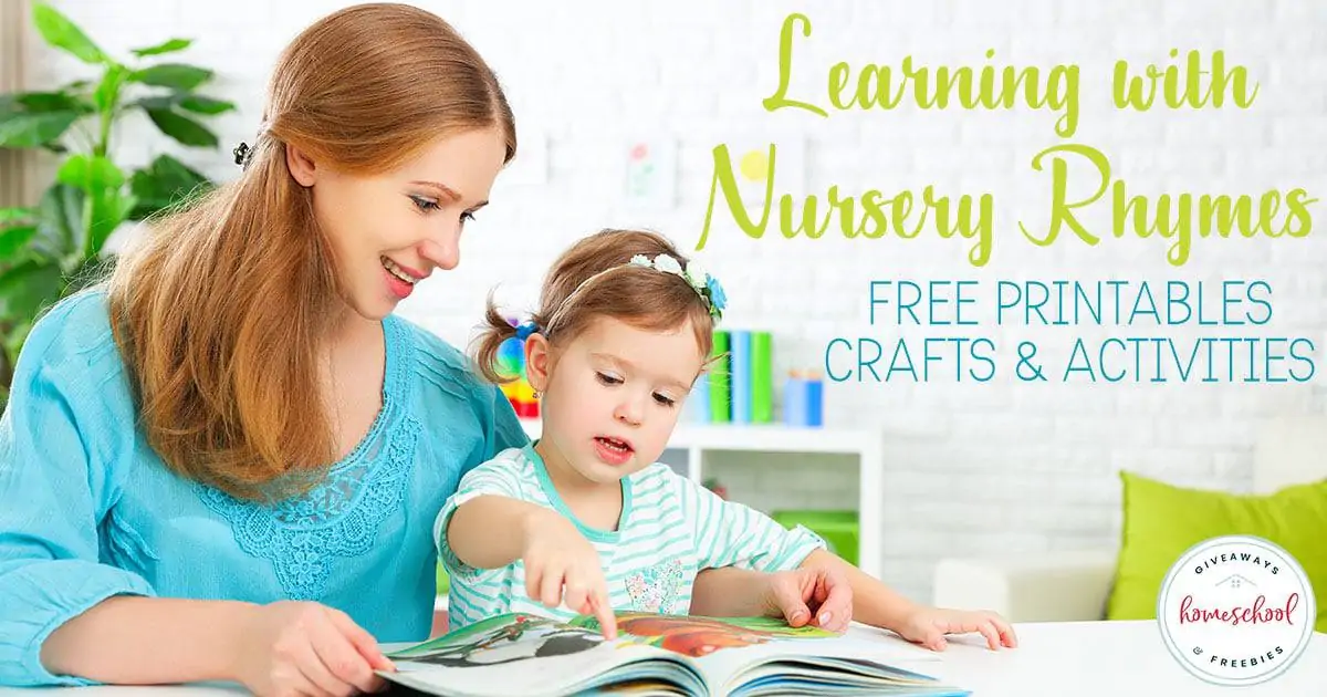 learning with nursery rhymes free printables, crafts, and activities