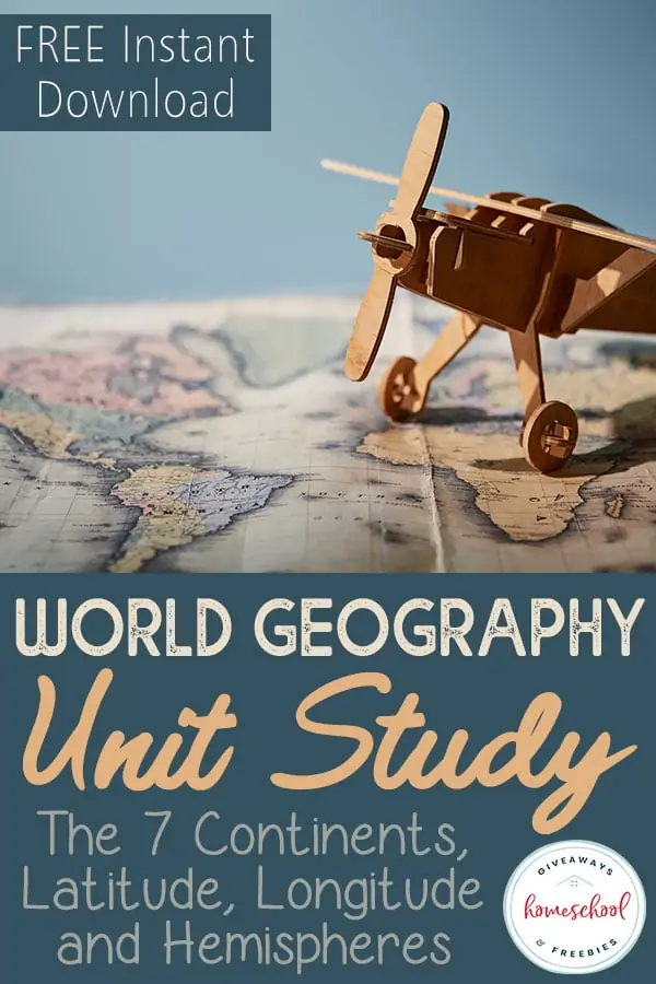 World Geography Unit Study Free Instant Download