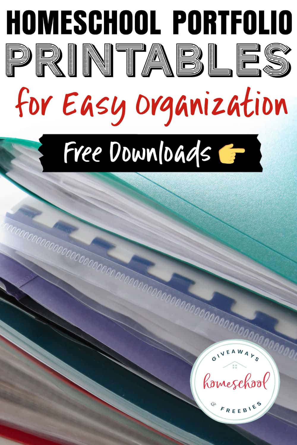 Free Homeschool Portfolio Printables For Easy Organization