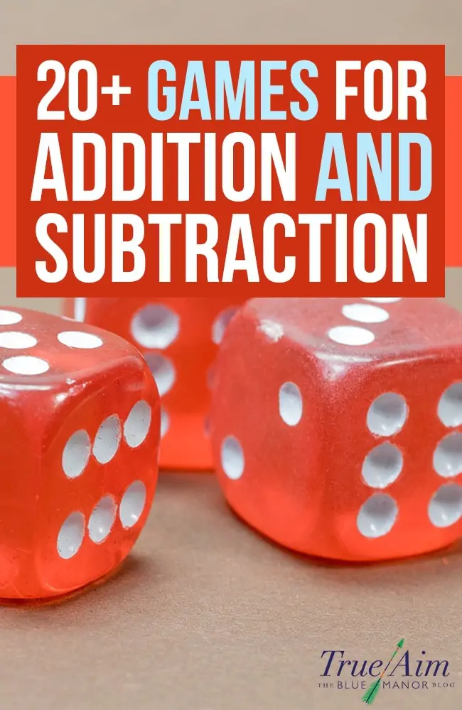 20+ games for addition and subtraction