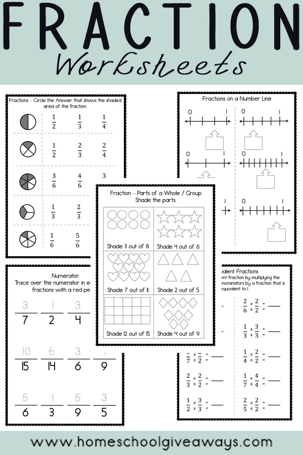 Fraction Manipulatives Printable