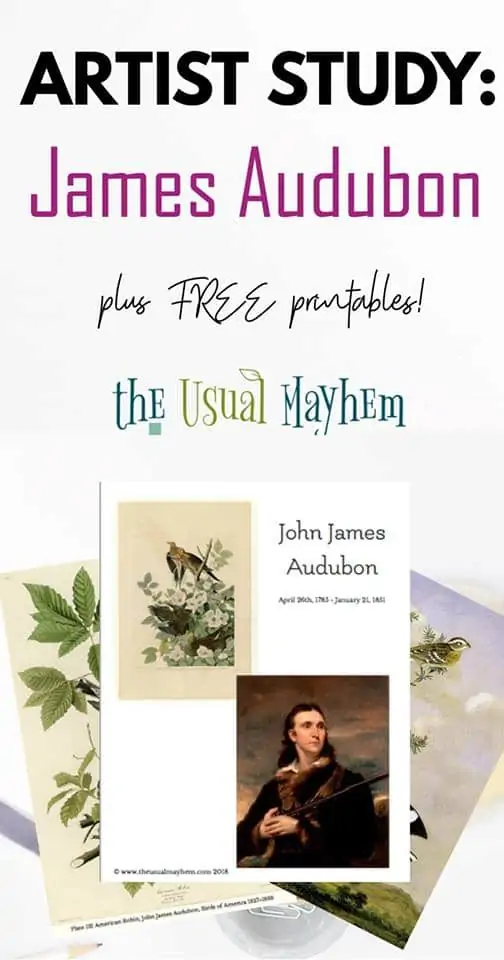 Artist Study: James Audubon Plus Free Printables!