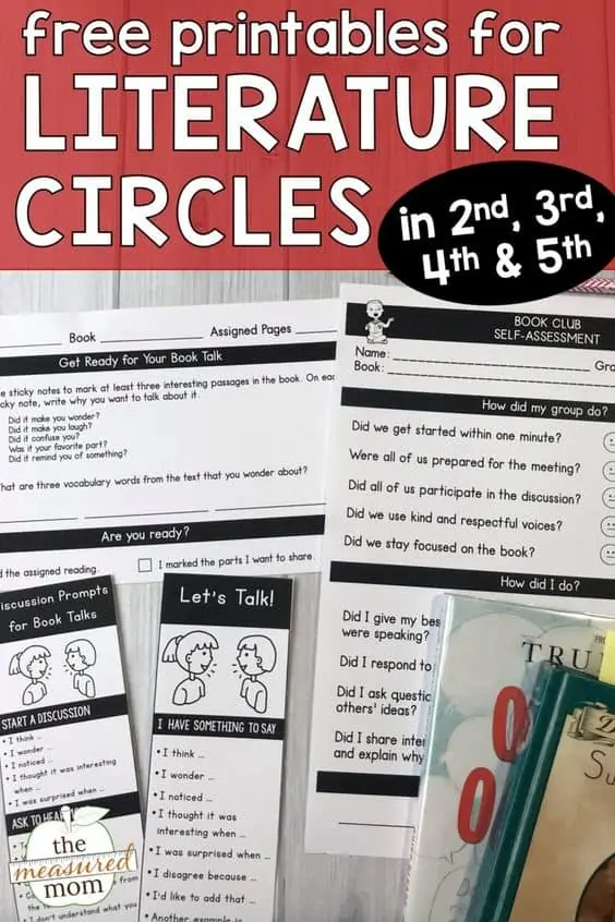 free printable for elementary grades lecture circles 