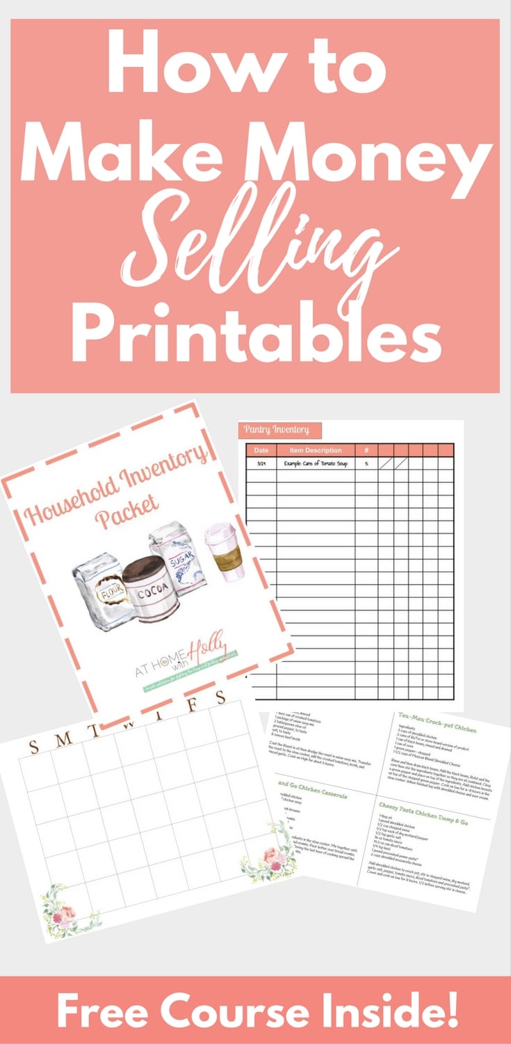 How to Make Money at Home Selling Printables