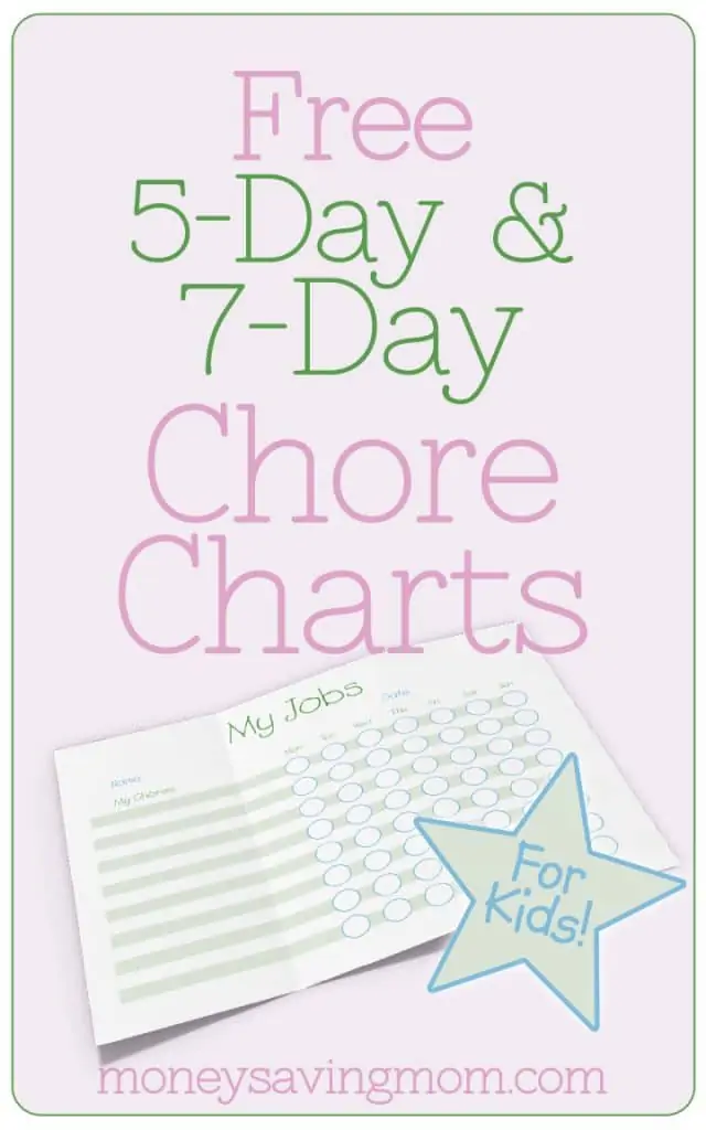 free chore charts