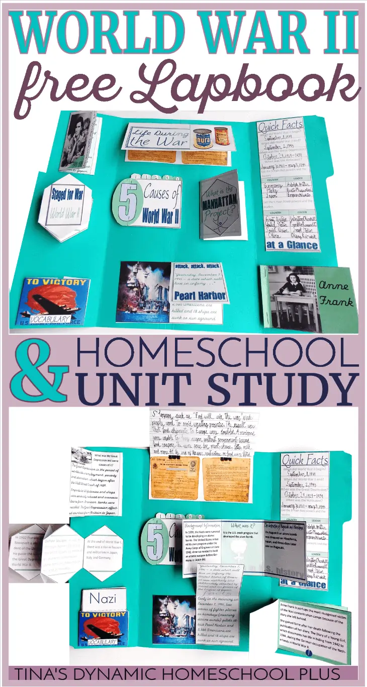 WWII free lapbook and homeschool unit study