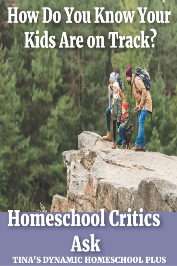 how do you know if your kids are on track? homeschool critics ask