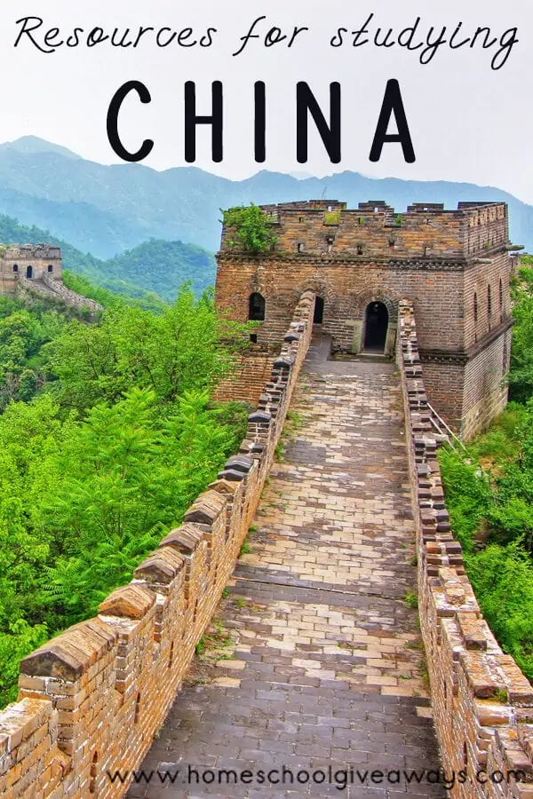 Resources for Studying China with image of the Great Wall of China