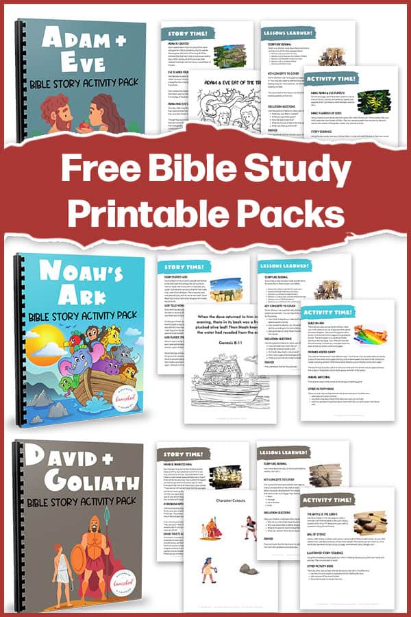 3 Free Bible Story Printables for Kids